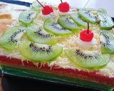 Foto langkah ke 7 dari resep Rainbow Cake.