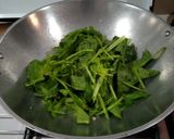 Foto langkah ke 2 dari resep Tumis Bayam Jepang Jamur.