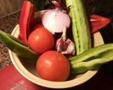 Foto del paso 1 de la receta: Gazpacho tipo andaluz con toque Urrutia