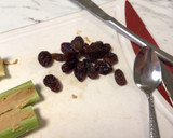 A picture of step 5 of Ants on a Log.