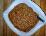 A picture of step 6 of Raw Dates Halwa / Khejur Halwa.