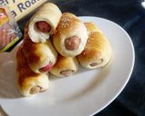 A picture of step 8 of Soft and fluffy hot dog buns.
