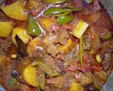 A picture of step 3 of Beef Biryani.