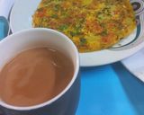 A picture of step 6 of Simple Omelet with Lacha Paratha n Tea.