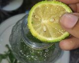 A picture of step 3 of LEMON soda drink 😍.