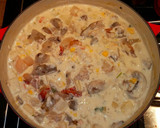 A picture of step 10 of Mike's Creamy Stacked Seafood Chowder.