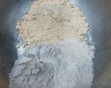 A picture of step 2 of Moong Daal puri & Raseele Aloo.