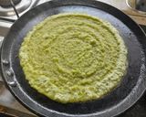 A picture of step 6 of Watermelon peel(rind) dosa(using white green part).
