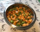 Une image de l'étape 9 de Salade de melon et kiwis au jus de pêches.