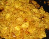 A picture of step 8 of Balochi Masala chicken.
