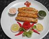 A picture of step 12 of Seekh kabab.