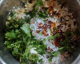 A picture of step 2 of Aloo Bhajiya.