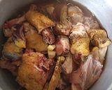 A picture of step 6 of Kuku Kienyeji (organic chicken) stew.