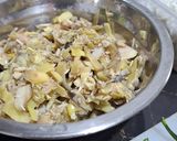 Foto langkah ke 3 dari resep Tumis jantung pisang.