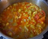 A picture of step 3 of Galku nu shaak(seasonal veggies).