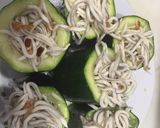 Foto del paso 7 de la receta Calabacines rellenos de gulas