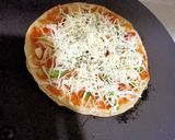 A picture of step 3 of Thin crust Cheese burst Pizza.