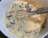 Foto del paso 3 de la receta: Quiché de salmón y champiñones