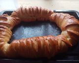 A picture of step 7 of Wool roll bread #my choice recipe challenge.