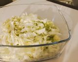 A picture of step 1 of Sweet and sour salad.