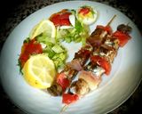 A picture of step 4 of Sardine skewers.