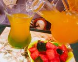 A picture of step 3 of Peach Punch.