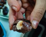 A picture of step 2 of Ferrero rocher dates.