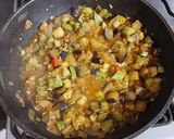 Foto del paso 2 de la receta: Tacos de berenjenas 🍆 y zucchinis