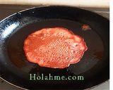A picture of step 8 of Apple Sauce Red Velvet Pancakes. #snacksrecipescontest.