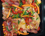 Foto del paso 1 de la receta: Pollo al horno con verduritas y salsa teriyaki