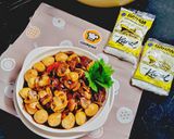Foto langkah ke 5 dari resep Telur Jamur Teriyaki Pedas.