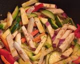 Foto del paso 4 de la receta: Wok de pollo y verduras 🍆🍗🧄🧅🥒🍛