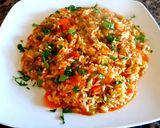 Foto del paso 4 de la receta: Guisito de arroz y almejas. #Mercado #CEBOLLA