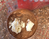 A picture of step 1 of Cocoa Loco bread pudding.