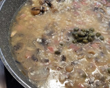 Foto del paso 4 de la receta: Risotto de champiñones con jamón y huevo