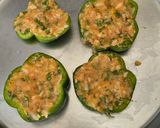 A picture of step 4 of Spicy & Zesty Potato Stuffed Capsicum Rings.