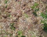 A picture of step 1 of Cheesy Beef Broccoli and Rice.