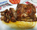Foto del paso 4 de la receta: Aguja de cerdo rellena de queso roquefort y jamón cocido