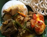 Foto langkah ke 4 dari resep Jangan Tewel Iga Sapi (sayur lodeh nangka muda).