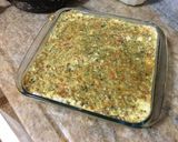 Foto del paso 5 de la receta: Budín de verduras ralladas con relleno de queso y claras batidas