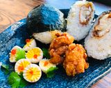 A picture of step 5 of ‘Onigiri ‘ Rice Ball Lunch Box.