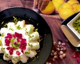 A picture of step 4 of Eggless Cassata (Ice cream Cake).
