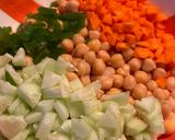 Foto del paso 1 de la receta: Ensalada de Garbanzos Aliñada con Tahini
