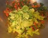 A picture of step 5 of Schezwan Rice.