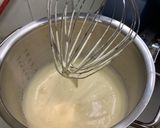 A picture of step 1 of Einkorn maple roll cake.