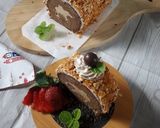 Foto langkah ke 6 dari resep Mocca Nougat Roll Cake.
