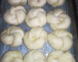 A picture of step 2 of Knotted rolls.