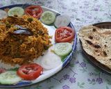A picture of step 6 of Vidharbha style Masala bhat (lagnachya pangtitla masala bhat).