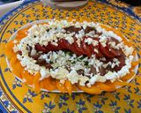 Une image de l'étape 12 de Salade de tomates tricolores aux oignons nouveaux et fromage frais.