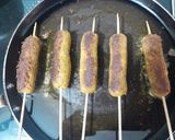 A picture of step 7 of Veg Seekh Kebab.